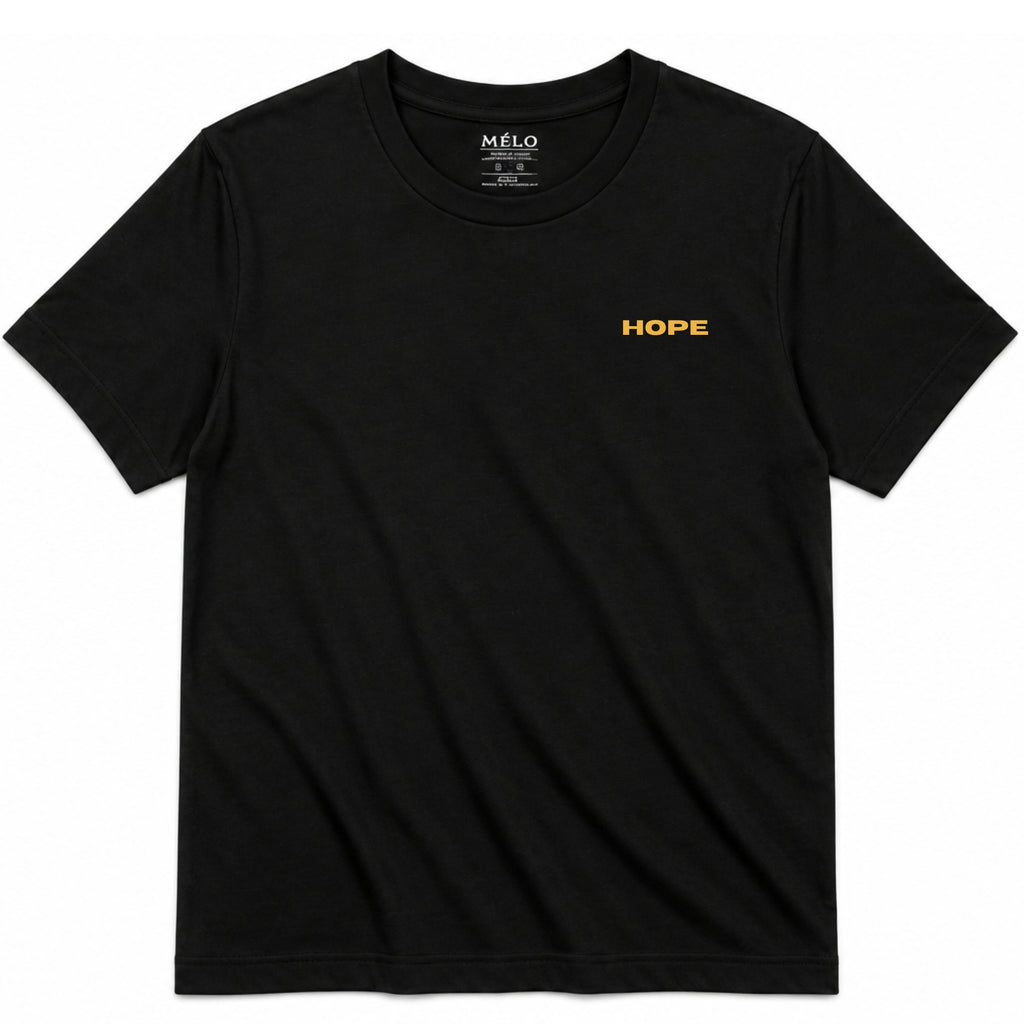 Classic Fit Hope Tee – Black Front