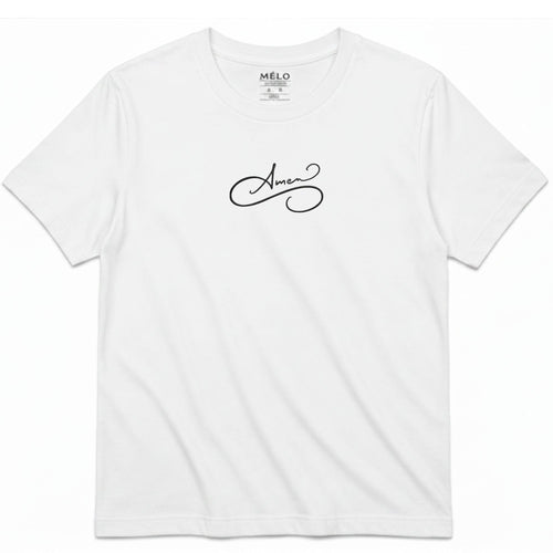 Classic Fit Amen Tee – White