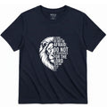 Classic Fit Be Strong & Courageous Tee – Navy
