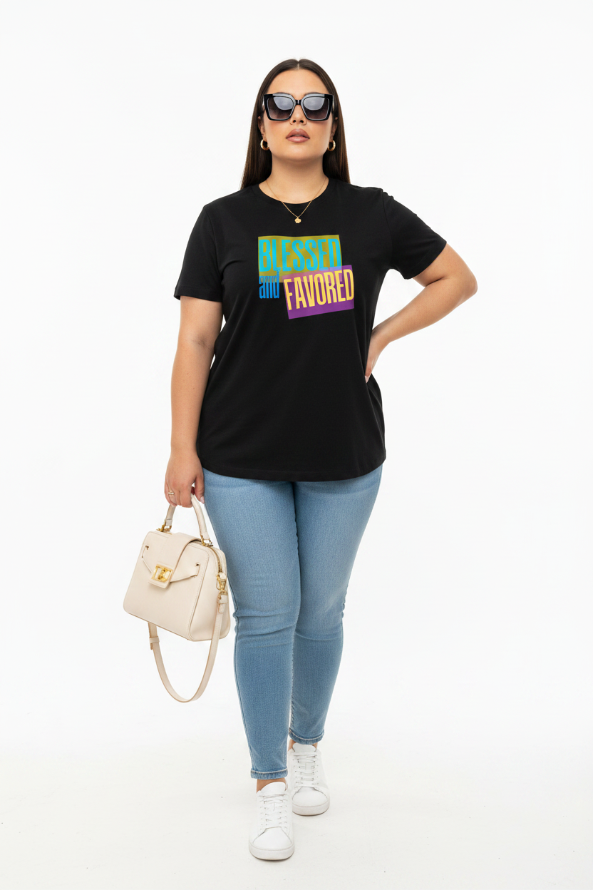 Blessed & Favored – Black – Shades + Different Pose