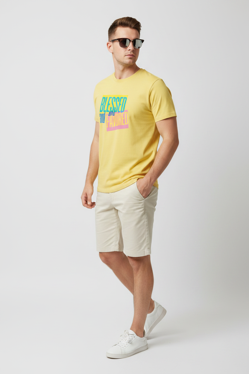 Blessed & Favored – Yellow – Shades + Different Pose