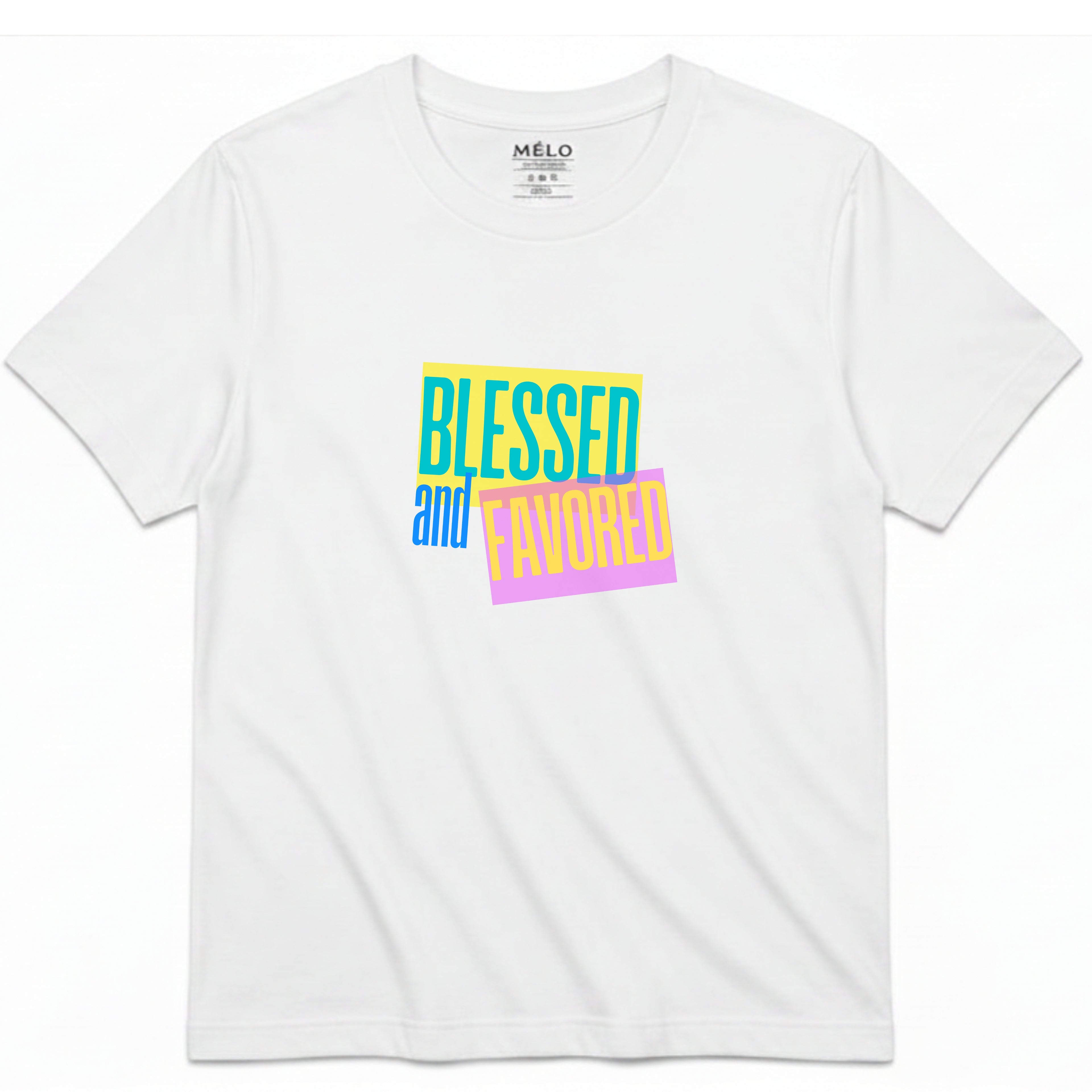 Signature Fit Blessed and Favored Tee – by Mélo