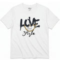 Classic Fit Love and Style Tee – White