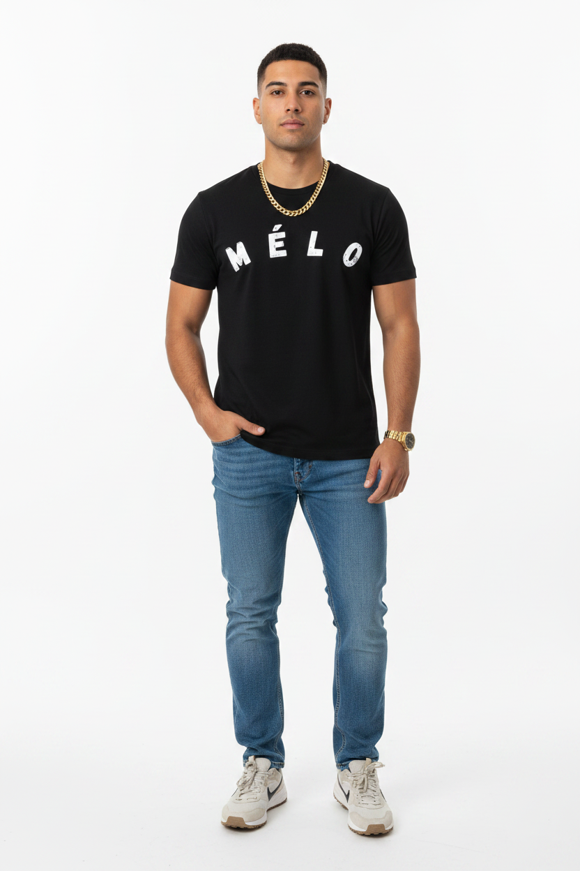 Mélo Curve – Black – Signature Fit – Strong Latino Male + Trail Sneakers