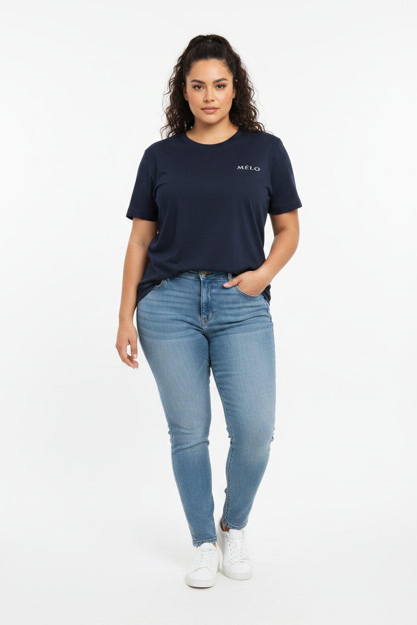 Mélo Essential Navy – Thick Latina – Light Blue Denim
