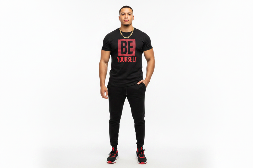 Signature Fit Be Yourself Tee – Latino Male Model