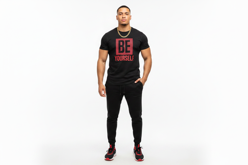 Signature Fit Be Yourself Tee – Latino Male Model