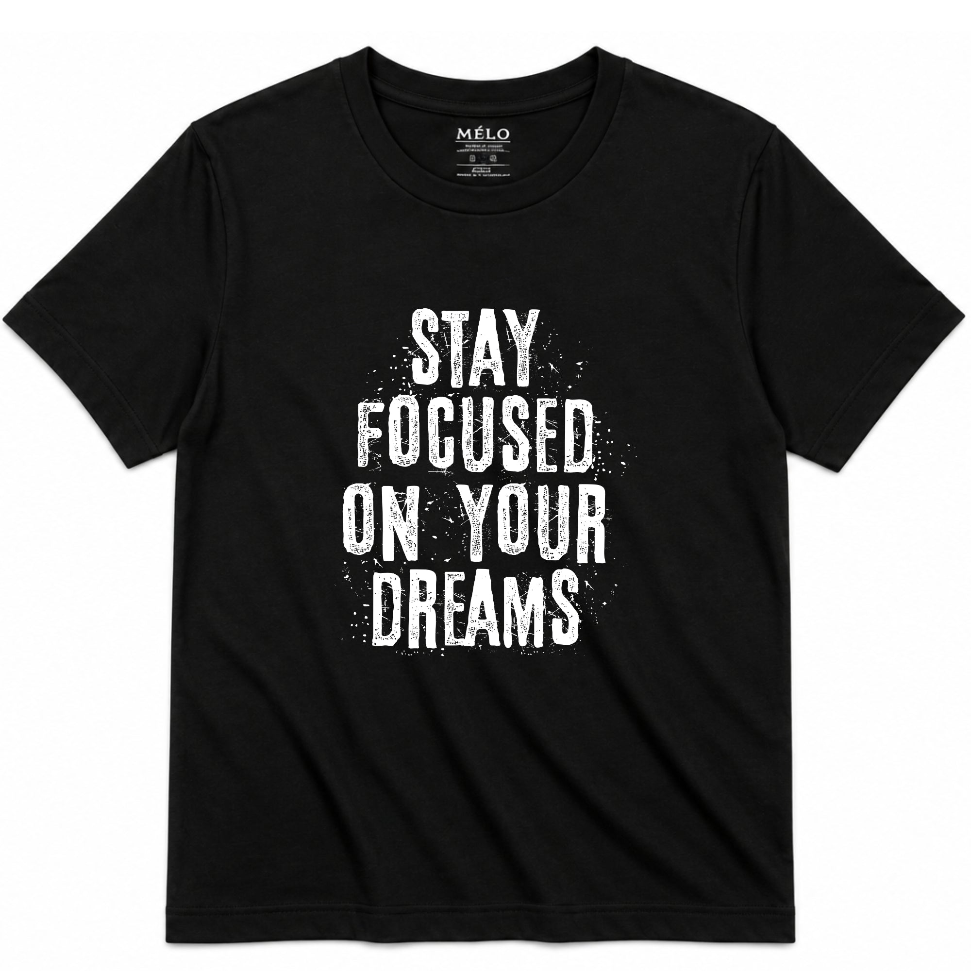 Classic Fit Stay Focused Tee – Black