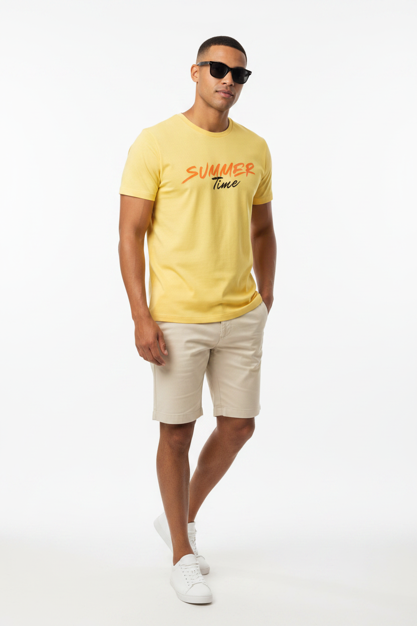 Summer Time – Yellow – Signature Fit – Light Brown Male + Shades
